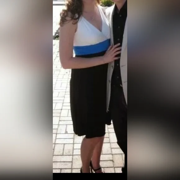 Colorblock A-line dress - Picture 3 of 6